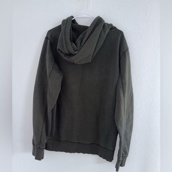 Calvin Klein Jeans Washed Monologo Hoodie Green - Picture 13 of 16